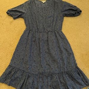 Lucky brand, blue, white polka dot dress, brand new never been worn